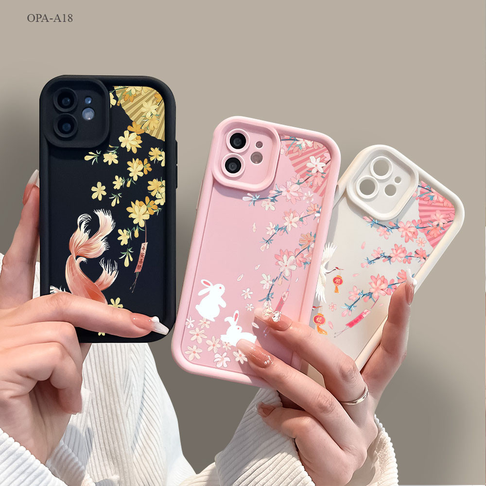 เคส For OPPO A18 A17 A38 A31 A15 A16 A3S A58 A54 A94 A57 A7 A5S A12 A9 A16K A78 A74 A76 Reno 10 5 Pro 4G 5G 2020 JT