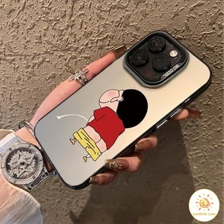 🔥GOOD🔥 เคสโทรศัพท์มือถือ การ์ตูนชินจัง เคสสำหรับไอโฟน 11 For iPhone16 17 11 12 13 14 15 Pro MAX XR XS 6 7 8 Plus SE2020