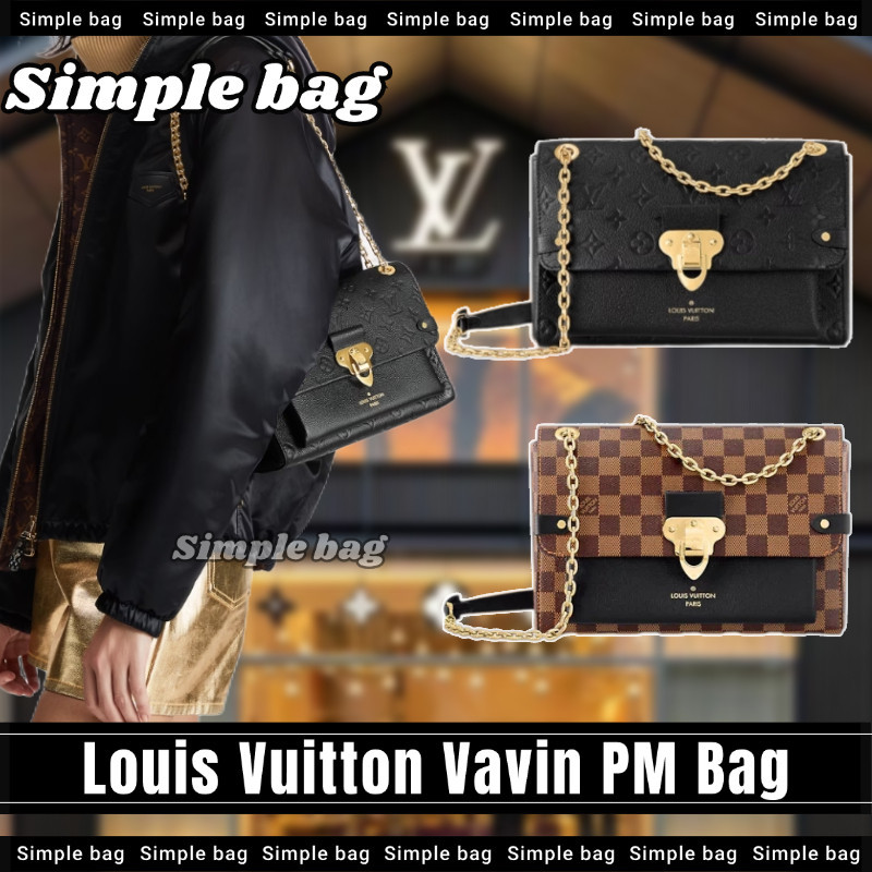 Louis Vuitton Louis Vuitton Vavin PM shoulder bag กระเป๋า LV กระเป๋าสะพายไหล่เดี่ยว #Simple กระเป๋า