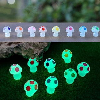Luminous Rabbit/Duckling/Little Black/Mushroom Moss Micro Landscape เครื่องประดับ Luminous วัตถุขนาดเล็กตกแต่งพืชสวนเครื่องประดับสร้างสรรค์งานฝีมือเรซิน