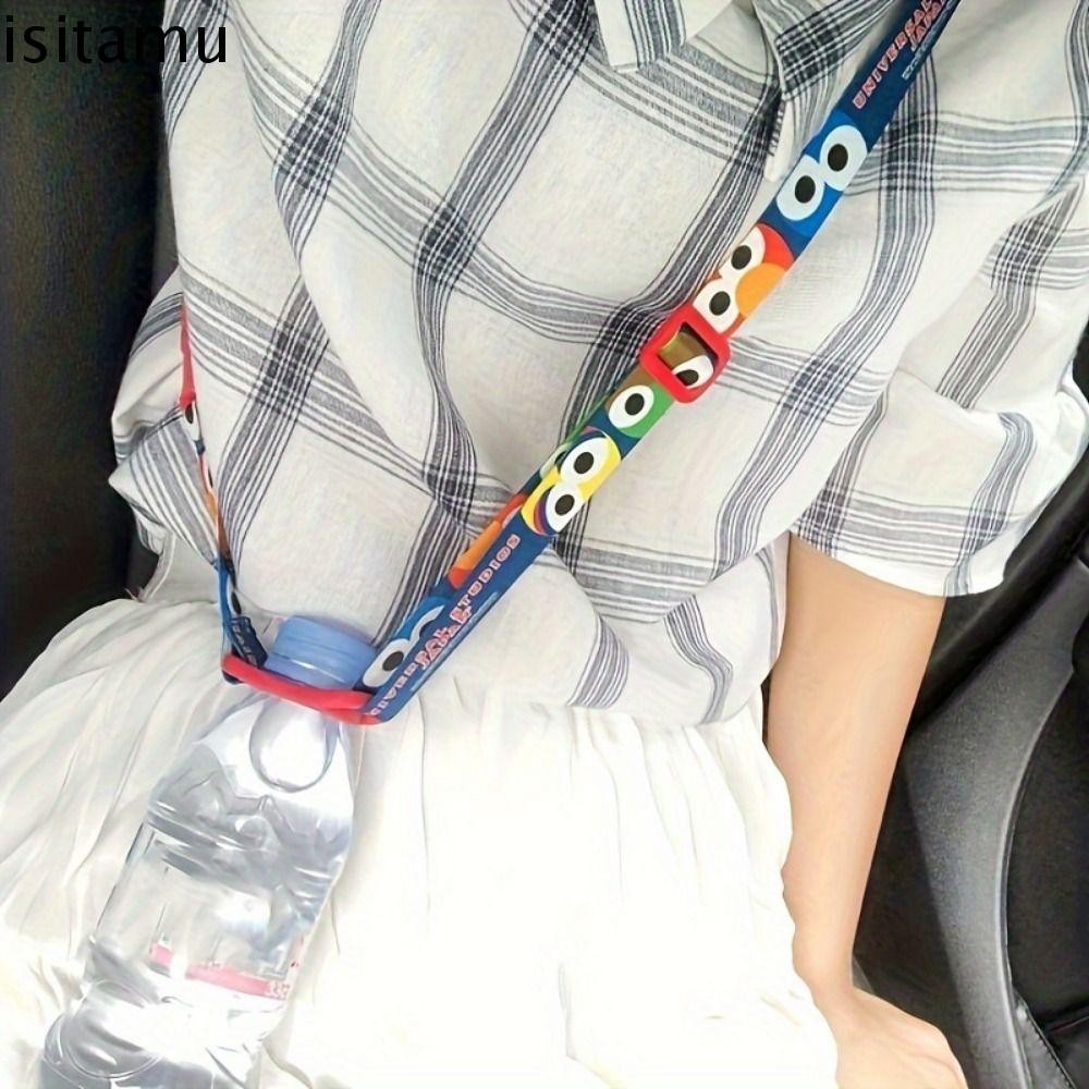 Isitaft สายคล้องขวดน้ํา สายสะพาย ปรับสายคล้องขวดน้ําได้ ลายการ์ตูน พกพาสะดวก พร้อมห่วงแขวน