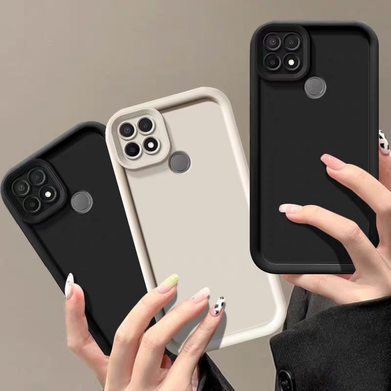 เคส realme c12 c25 เคสโทรศัพท์ป้องกันสีทึบป้องกันการตกสําหรับเคส realme c12 เคส realme c25