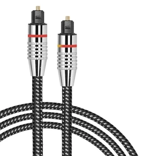 ✅มาตรฐาน GLINK GL-166 OPTICAL Audio Cable Interface Fiber Optic สายออฟติคอล สัญญาณเสียง สายถัก 24K Gold plated Connector