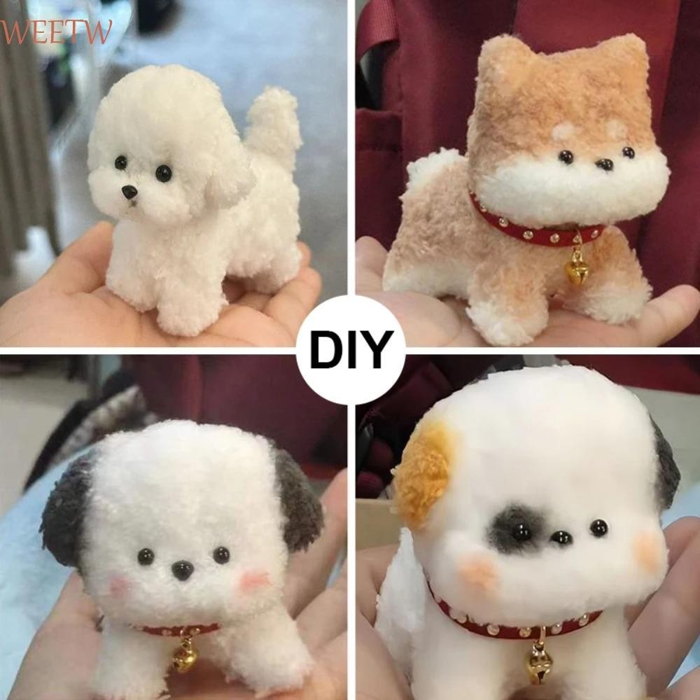 สุดสัปดาห์ สุนัขรู้สึกแถบแถบลวดเหล็กบิดติด อุปกรณ์ทํามืองานฝีมือ DIY วัสดุแพ็คตุ๊กตาลวดเหล็กขนสัตว์ด้ายผ