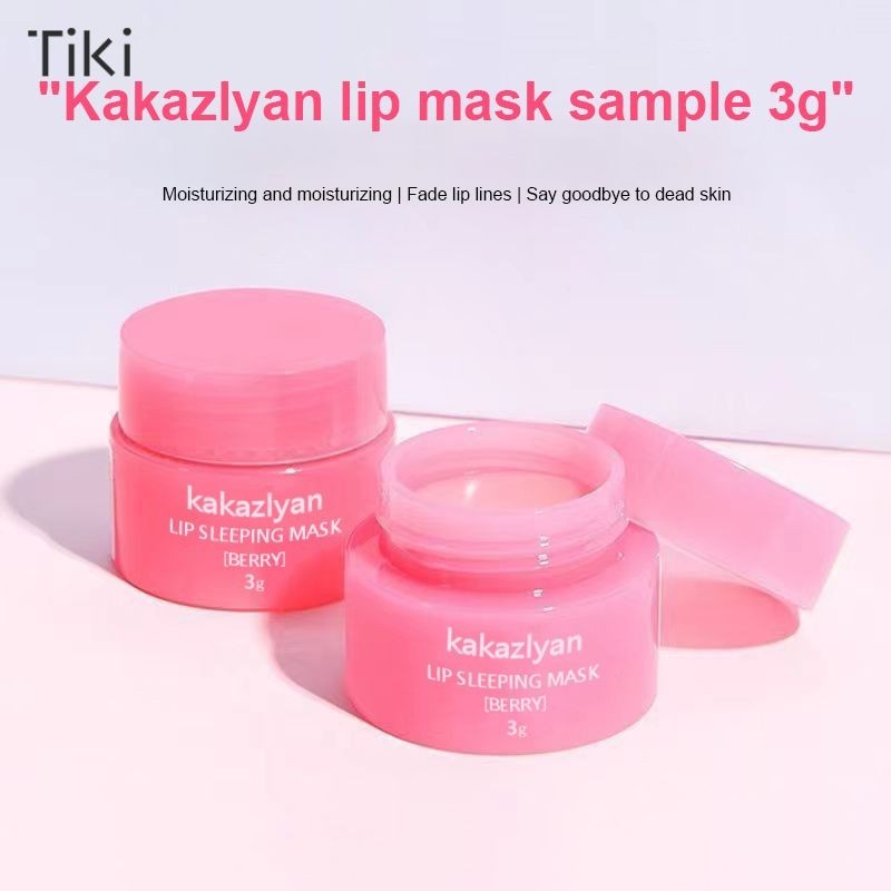 TiKi.thLip Mask Sample Fading Lip Lines Moisturizing Lip Mask Exfoliating Scrub Care Lip Balm-TK