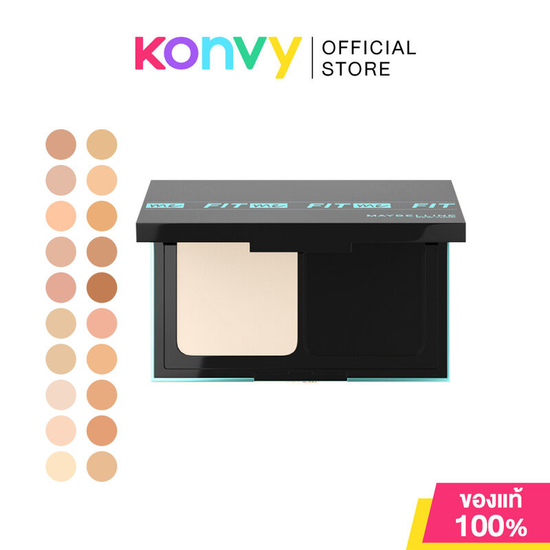 Maybelline New York Fit Me Powder Foundation SPF44/PA++++ 9g เมย์เบลลีน นิวยอร์ก แป้งผสมรองพื้น