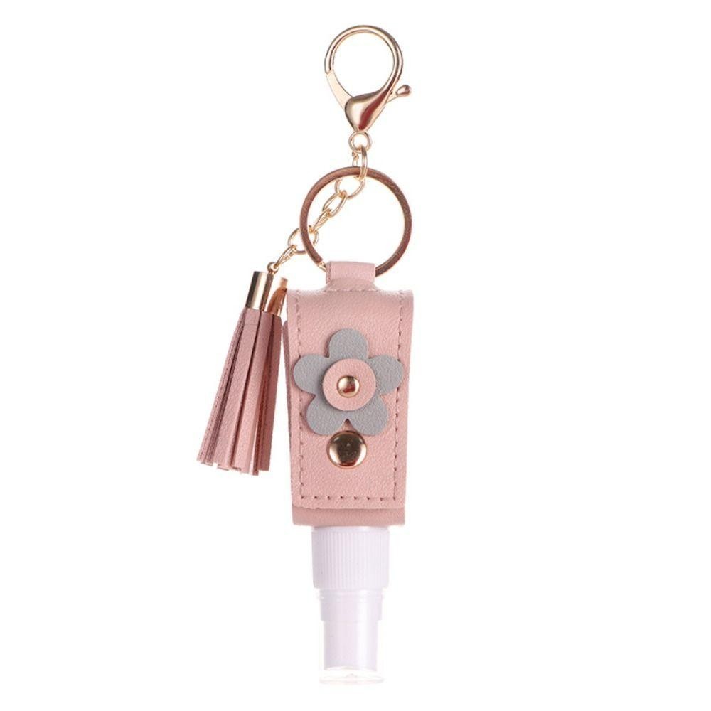 PERNEAKY ขวดสเปรย์รีฟิล, เครื่องฉีดน้ําน้ําหอมแบบพกพา PU, การตกแต่งกระเป๋า 30 มล. พร้อมพวงกุญแจขวดเปล่าขนาดเล็ก - รูปที่ 3