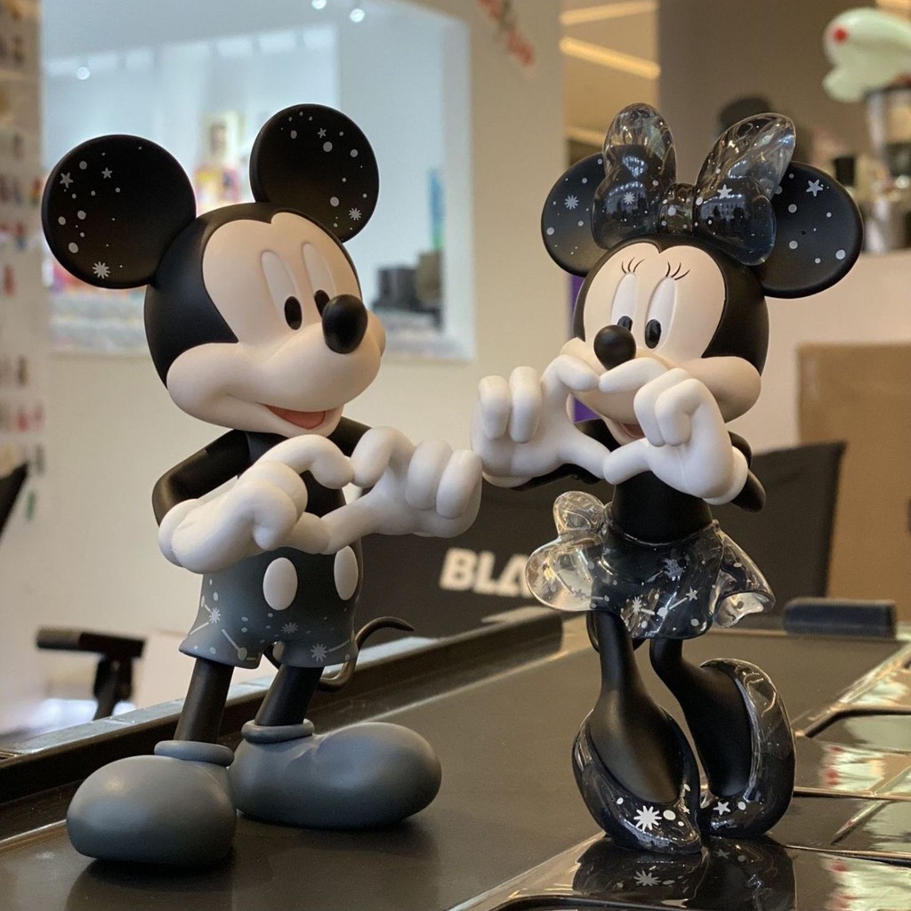 Bixin Minnie Mickey Mickey Mouse อินเทรนด์เล่นรูปหมั้นเค้กห้องนั่งเล่นตกแต่งตุ๊กตาคู่ของขวัญ