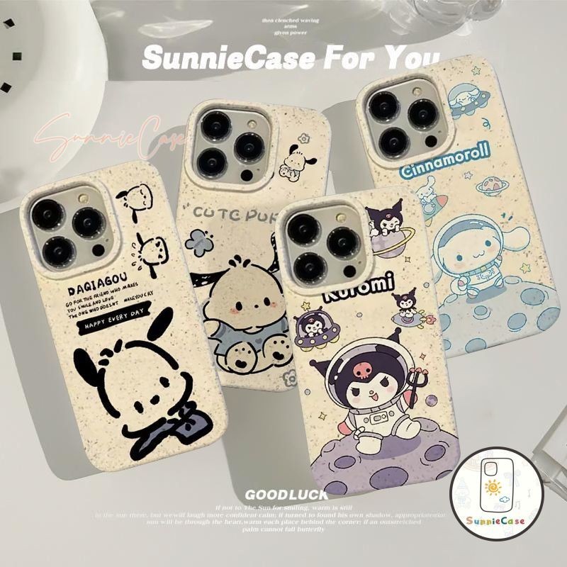 Kuromi Pachacoo แฟชั่นการ์ตูนดูเดิล เคส iPhone 7Plus 11 13 15 12 14 Pro Max X XR XS Max 6 6s 8 Plus SE 2020 แฟชั่น เคส