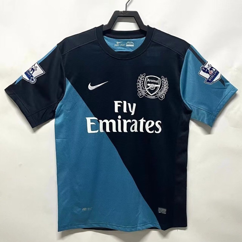 2011/12 Arsenal Away Vintage Jersey S-XXL แขนสั้นแห้งเร็วเสื้อฟุตบอลกลางแจ้ง AAA