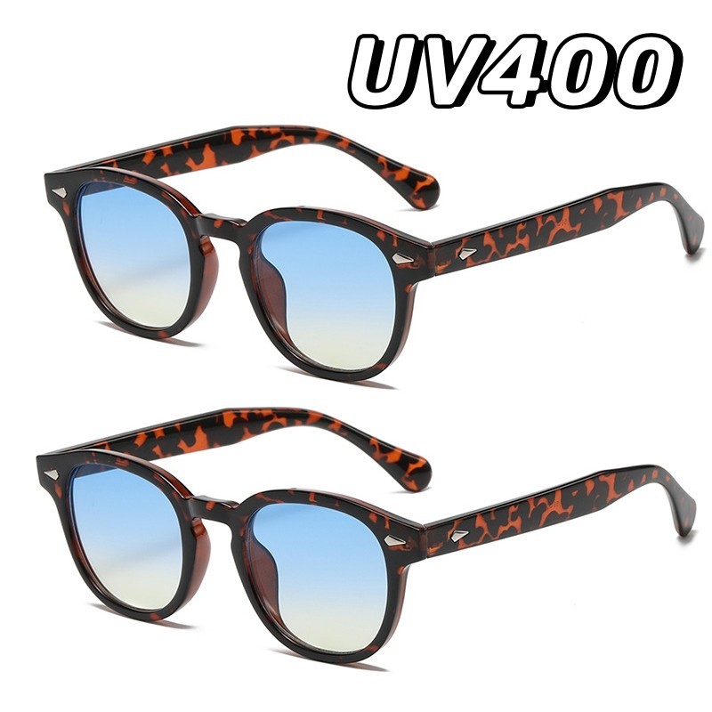 Vintage แฟชั่นรอบแว่นตากันแดดสําหรับผู้หญิงผู้ชาย Retro กลางแจ้ง UV400 ม่านบังแดดแว่นตา Unisex อินเทรนด์ท่องเที่ยววันหยุดแว่นตา