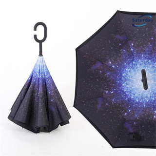 ร่มกันแดดกันฝน ป้องกันรังสี UVกลับด้านได้ ใช้งานได้ 2 ฝั่ง แ…