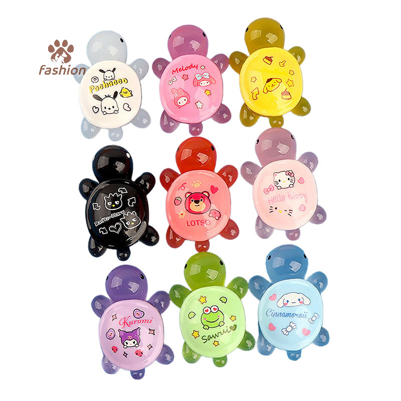 [แฟชั่น] 5 ชิ้น Mini Luminous Sanrio เต่าเครื่องประดับรถ Micro Landscape Decor ตุ๊กตา House ฉากตกแต่งเดสก์ท็อปปลาตกแต่งของเล่น {TH}
