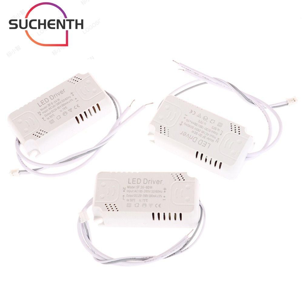 Suchenth ไดร์เวอร์ไฟ LED, 8-24W 20-36W 30-50W 36-60W 50-70W 60-80W หน่วยไฟอะแดปเตอร์, AC165-265V Rectifier Non-Isolating Driver แหล่งจ่ายไฟ LED โคมไฟเพดาน