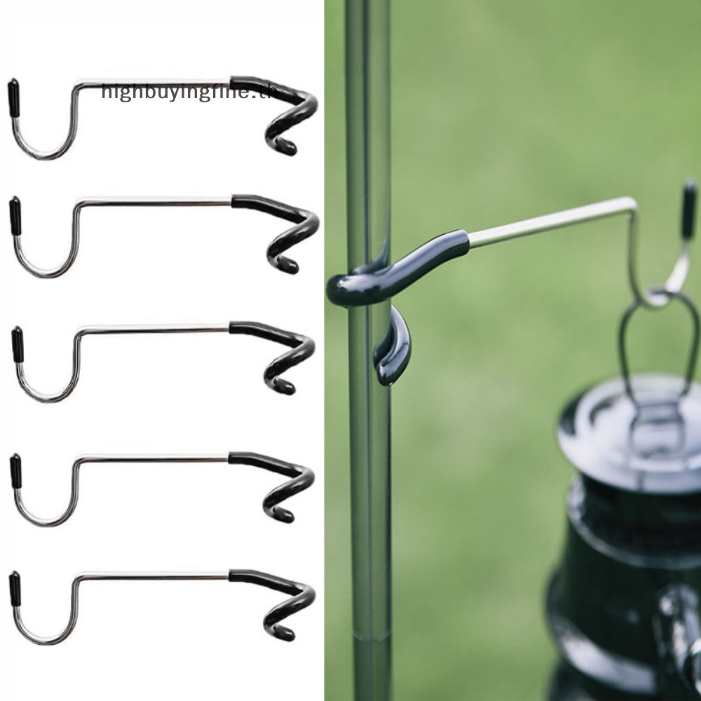 Hfth Camping Light Pole Hook สแตนเลสเต็นท์เสาโคมไฟ Hook al Outd HOT