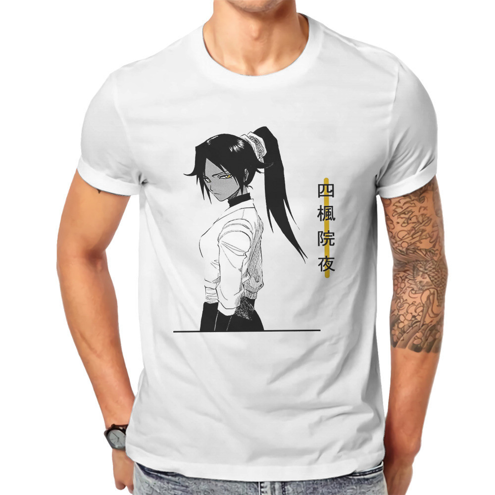 BLEACH Manga Yoruichi SC T เสื้อผู้ชาย Ofertas O-คอ Tshirt ผ้าฝ้ายกราฟิกเสื้อผ้า