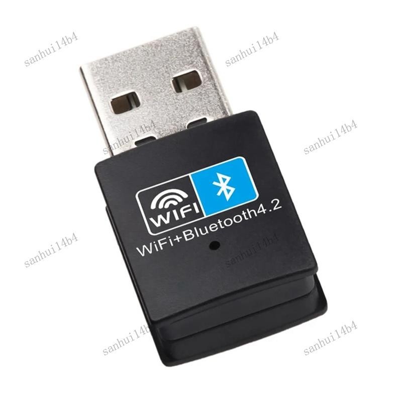 【sanhui14b4 】USB Wifi อะแดปเตอร์ที่รองรับบลูทูธ V4.2 การ์ดเครือข่ายไร้สาย Wifi เสาอากาศเครื่องส่งสัญญาณ PC Lan ตัวรับสัญญาณอินเทอร์เน็ตเปลี่ยน