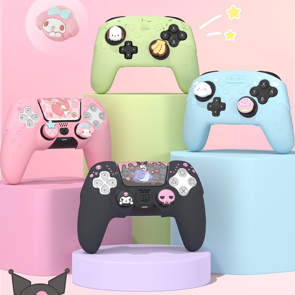 Geekshare Sanrio Theme Controller เคสซิลิโคนผิวสําหรับคอนโทรลเลอร์ PS5 และ NSPRO