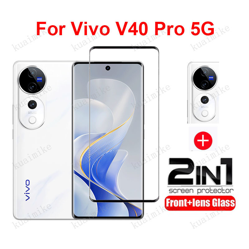 2 in 1 ฟิล์ม Vivo V40 Pro ฟิล์มกระจก HD ฟิมล์กระจก Vivo V40 V30 V29 V27 V25 X100s Pro X100Ultra V30e