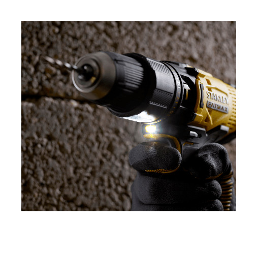 Ghouse Online STANLEY สว่านกระแทกไร้สาย 20V รุ่น SCD711D2KA-B1 พร้อมแบตเตอรี่ 2.0 Ah และดอกสว่าน 100