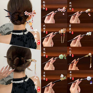 สไตล์โบราณพู่ Hairpin ผู้หญิง High-end Hanfu Headwear