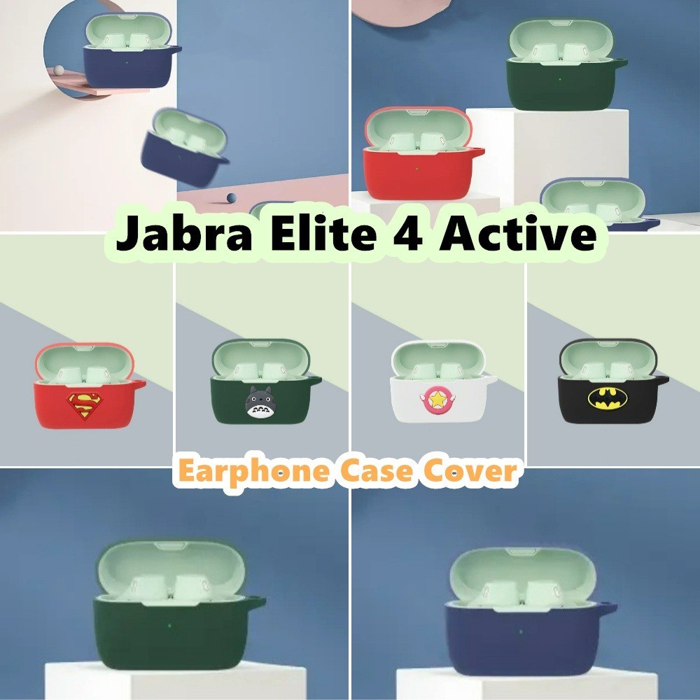 imamura สําหรับ Jabra Elite 4 Active Case Niche รูปแบบการ์ตูนซิลิโคนอ่อนนุ่มหูฟังกรณีปลอก