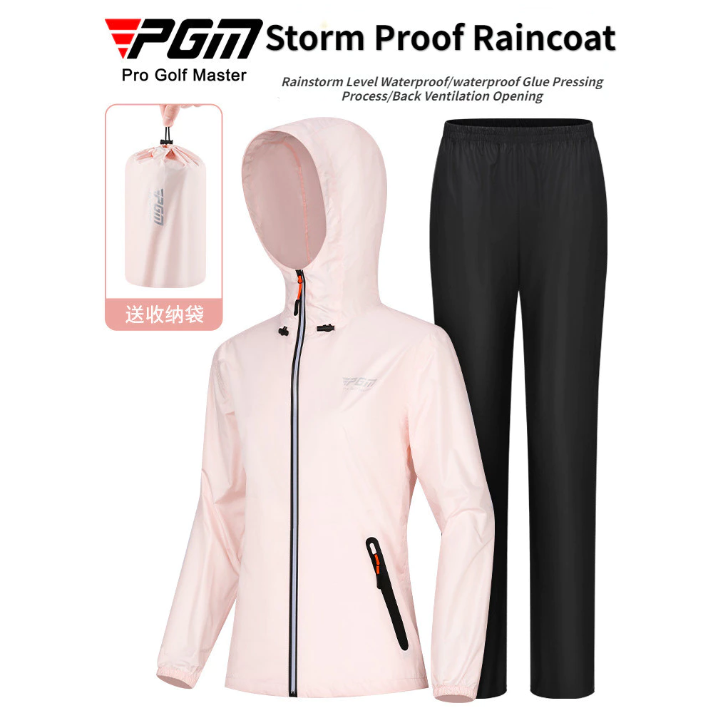 ชุดเสื้อกันฝนและกางเกง GM Golf สำหรับผู้ชายและผู้หญิง