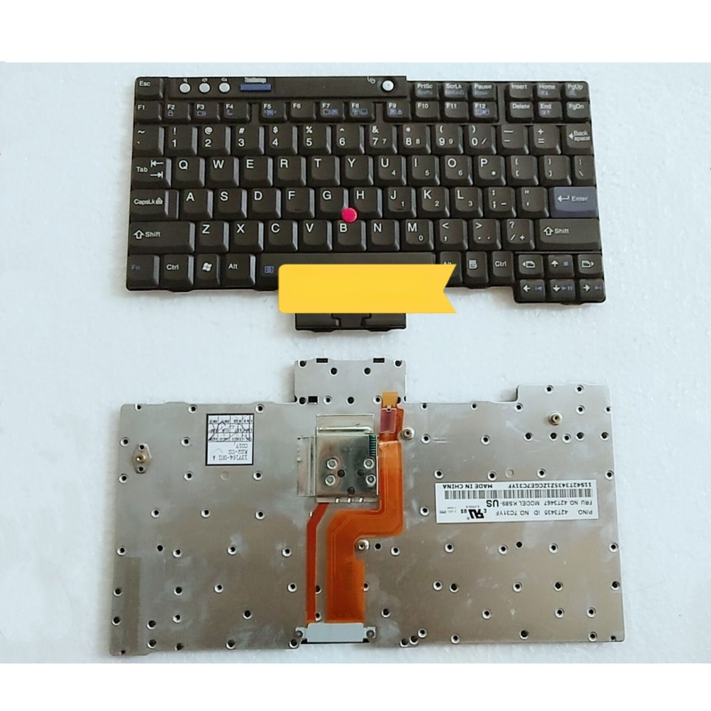 Yjx แป้นพิมพ์สําหรับ IBM Lenovo ThinkPad X60 X60s X61 x61s 39t7234 39t7265 KS89-US kyx6a