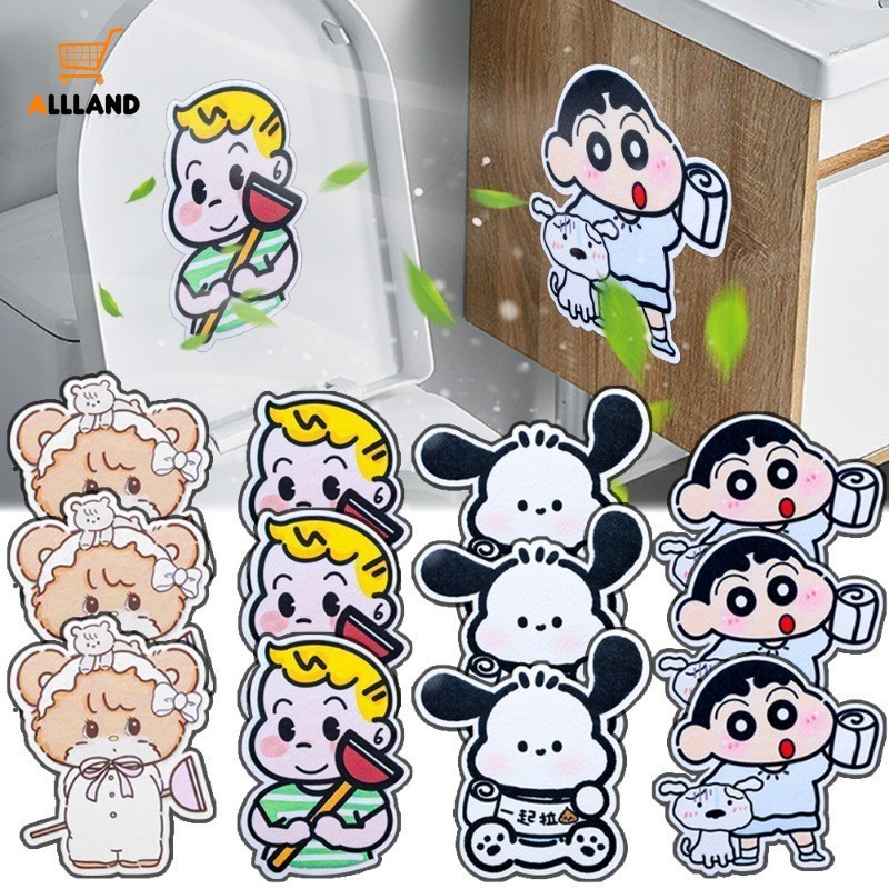 การ์ตูนสัตว์สติกเกอร์ระงับกลิ่นกายห้องน้ํา-น่ารักญี่ปุ่นอะนิเมะตัวละครสติกเกอร์กลิ่นหอม-ห้องน้ําอุปกรณ์กําจัดกลิ่น