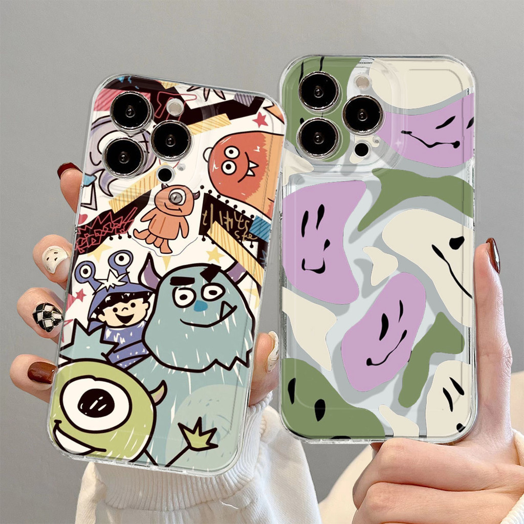 แฟชั่นเคสโทรศัพท์ใสสําหรับOPPO A15 A16 A17 A18 A38 เคสโทรศัพท์A78 5G A60 A58 กรณีOPPO A17K A16E A16K