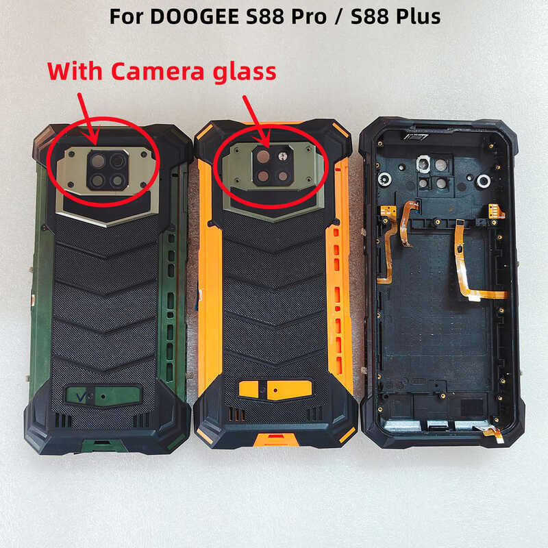 DOOGEE S88 Plus Battery Case Protective Battery Case Back Cover For DOOGEE S88 Pro Smart Phone+Gla