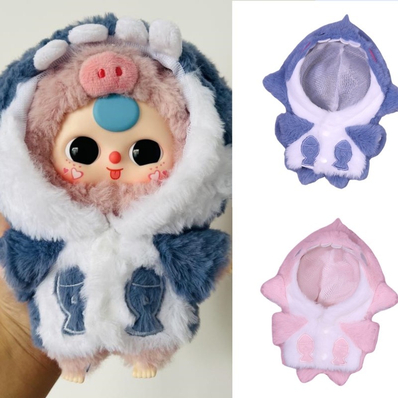 ตุ๊กตาเสื้อผ้าสําหรับทารกสามโวลต์3/20เซนติเมตรผ้าฝ้ายตุ๊กตาน่ารักฉลามชุด ทําเอง ของเล่นตุ๊กตาอุปกรณ์เสริม