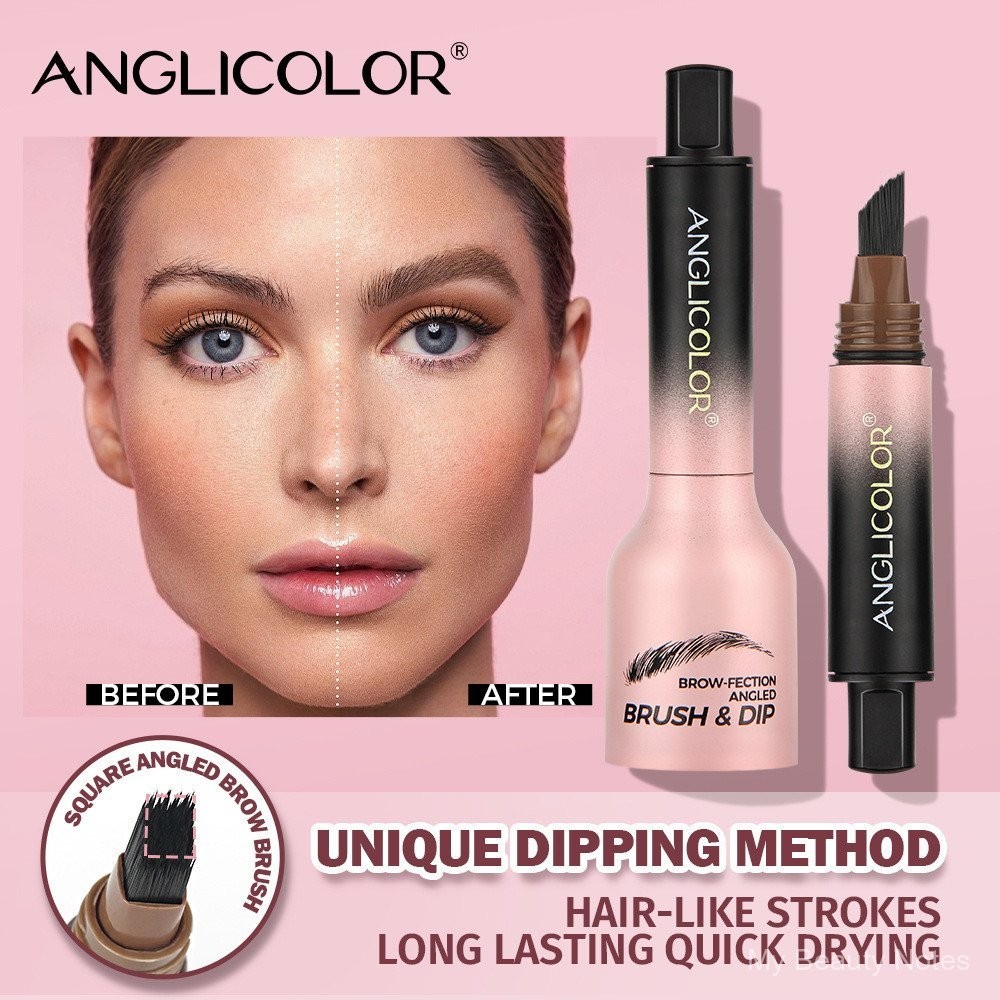 ANGLICOLOR Hot Sale Eyebrow Cream Waterproof Not Smudge Eyebrow Cream Long Lasting Color Rendering Smear-Proof Makeup Wild Eyebrow 6MGM