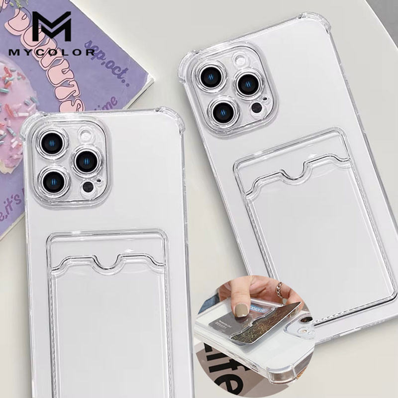 2in1 เคสกันกระแทกเคสใส่บัตร เคสซิลิโคนใส Realme real me 12 12X 11 10 9 9i 8 8i 5 5s 5i 6i V25 Pro+ Plus 5G 4G 2026 ราคา ถูกที่สุด ดีลบีเคเค แกลเลอรีภาพที่ 2
