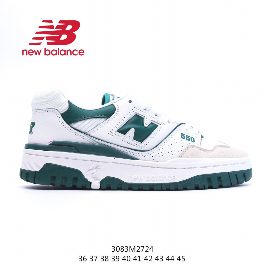 New Balance550 # New Balance550 # รองเท้าบาสเกตบอลวินเทจร้อยคู่แฟชั่นรองเท้ากีฬาสำหรับผู้ชายและผู้หญ
