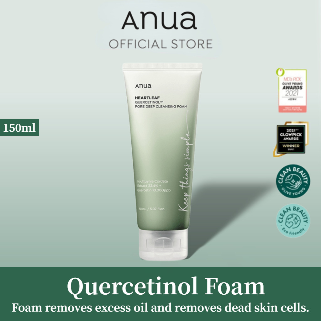 Anua Heartleaf Quercetinol Pore Deep Cleanser Foam 150ml