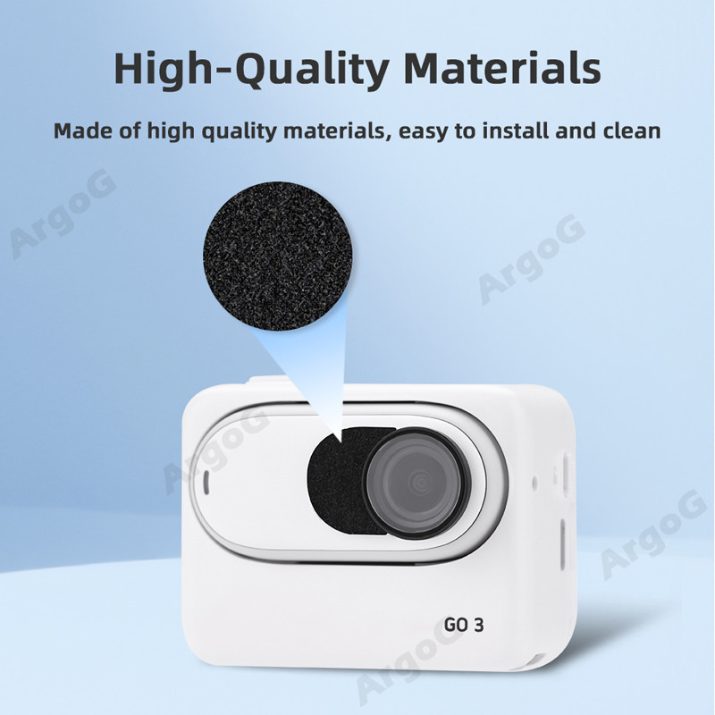 Argog 6 ชิ้น Mic Wind Muff สําหรับ Insta360 GO 3S/GO 3 ลมลดเสียงรบกวนฝาครอบฟองน้ํา Insta360 GO3S อุปกรณ์เสริม