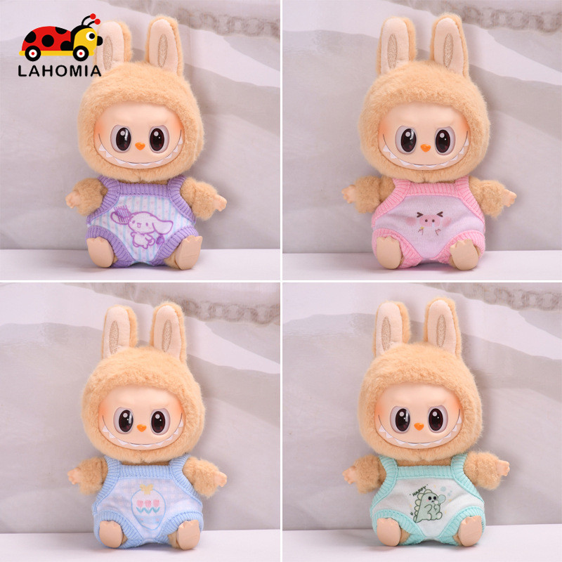 Lahomia 15cm ชุด Labubu have a seat V1/V2 ชุดคลานสวมชุด