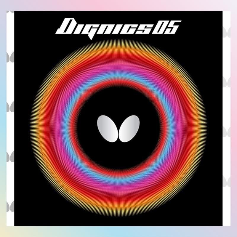 【from Japan】Butterfly Table Tennis Rubber Dignics 05 High Tension Back Soft 06040 Black Thick