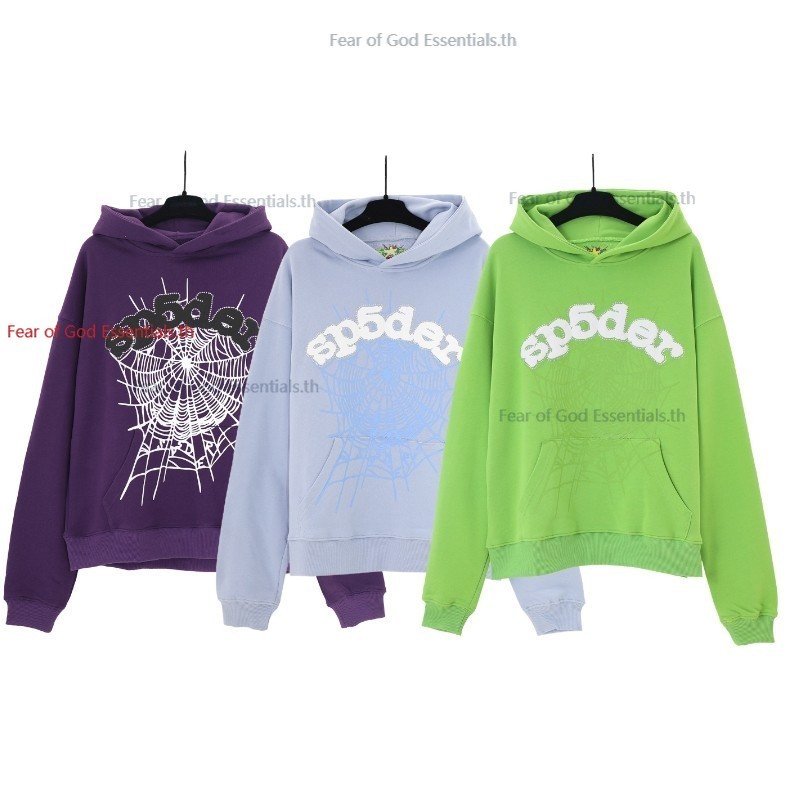 คุณภาพสูง high street spider foam lettered hoodie ฤดูใบไม้ร่วงฤดูหนาว top