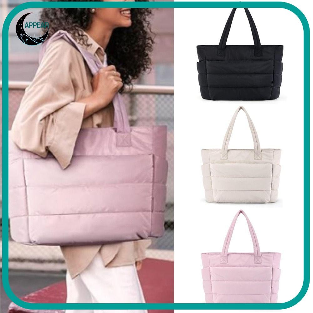 Appear Tote Bag,หลายกระเป๋าความจุขนาดใหญ่ผู้หญิงกระเป๋าถือ,แฟชั่นสบายๆกระเป๋าสื่อสารสําหรับการเดินทางทํางาน Beach Gym Store