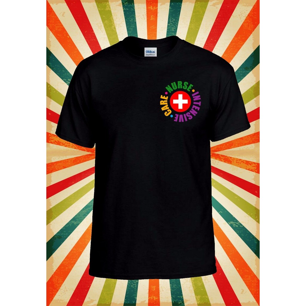 Icu พยาบาลกระเป๋า T เสื้อ Health Care Men Mens Unisex เบสบอล T เสื้อ Top 3231