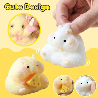Squishy ของเล่นหนูแฮมสเตอร์ น่ารัก Kawaii Fatty Milky Soft H…