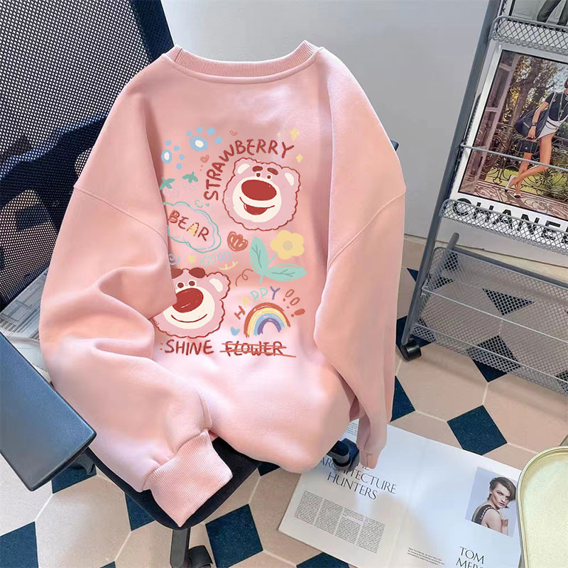 ฮудиแขนยาวปกคอกลม Unisex ปริ้นอักษรเกาหลี แฟชันฤดูใบไม้ร่วง สบายสุขทนทาน ทุกเพศใช้ได้ รูปร่างสวยงาม มีหลายรูปแบบอักษรให้เลือกสรร
