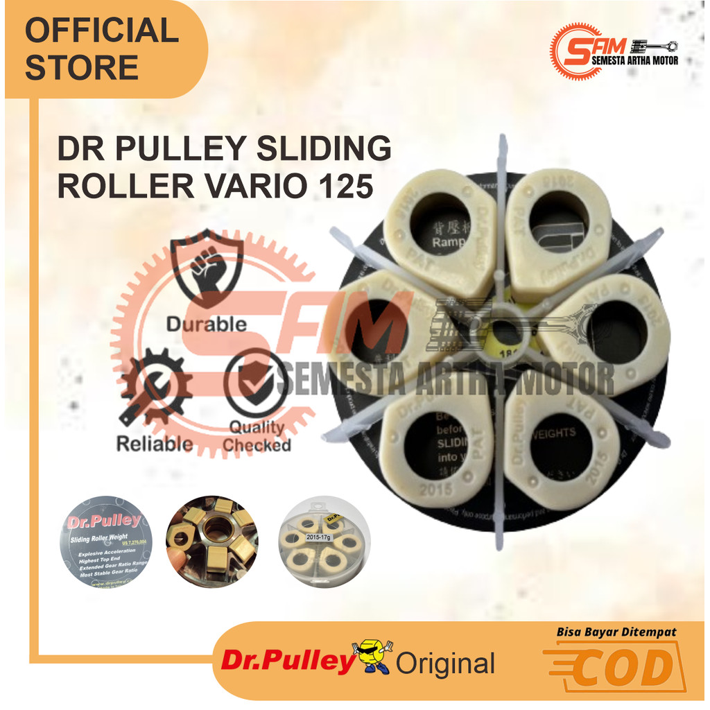 มอเตอร์ลูกกลิ้งเลื่อน Honda Spin Vario 125 150 160 Beat New Deluxe DR PULLEY 2015