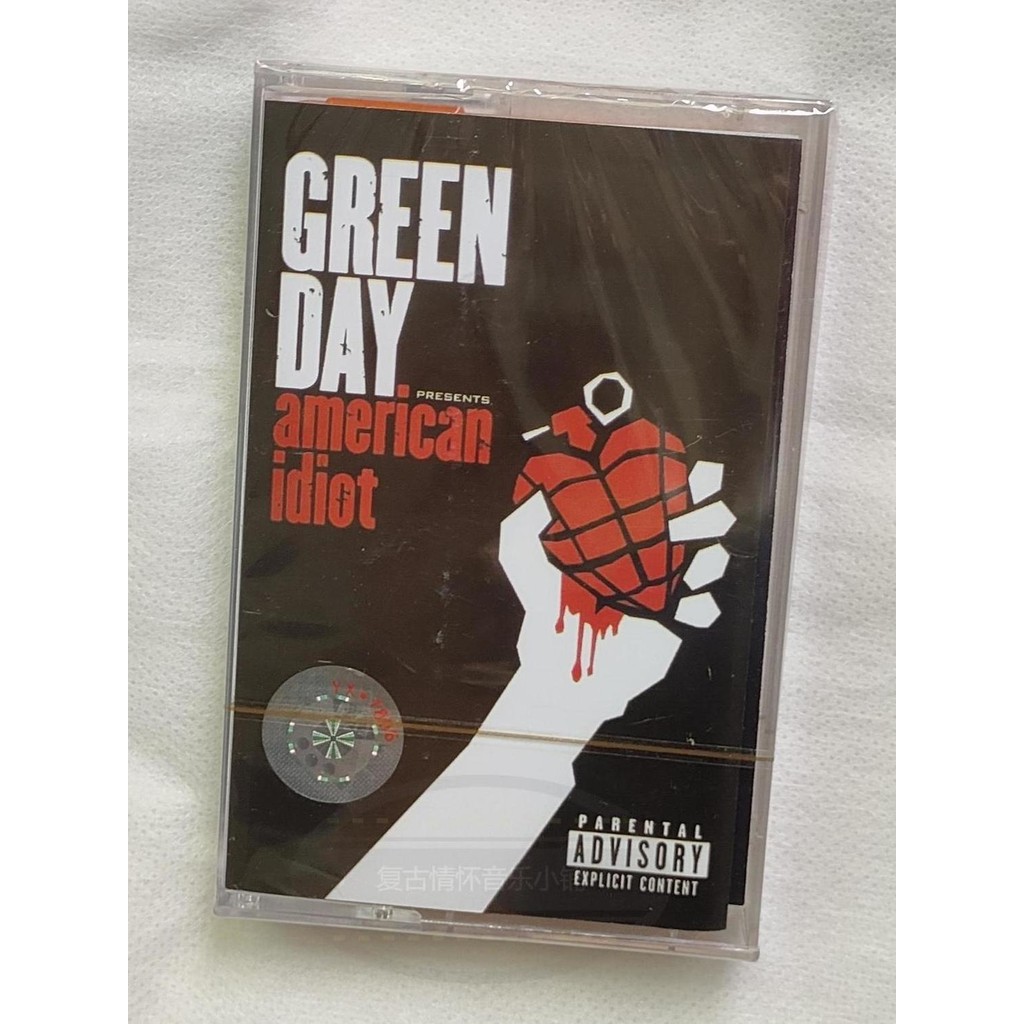 Wangmgxqyl1314 เทปใหม่เอี่ยมเพลงภาษาอังกฤษ Rock Song Green Day American ldiot Walkman Cassette