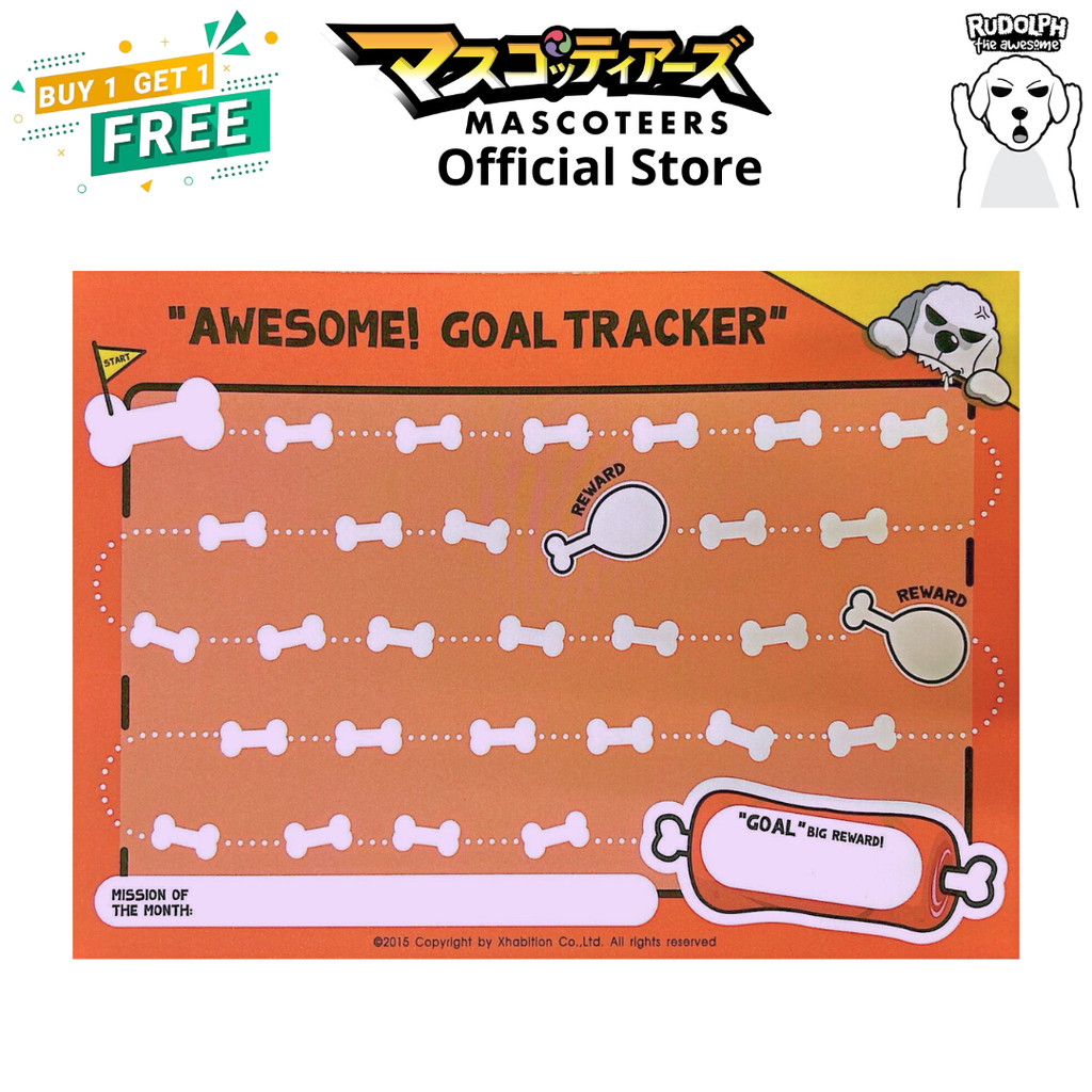 [1แถม2] Rudolph Goal Tracker A5 วางแผนการออม