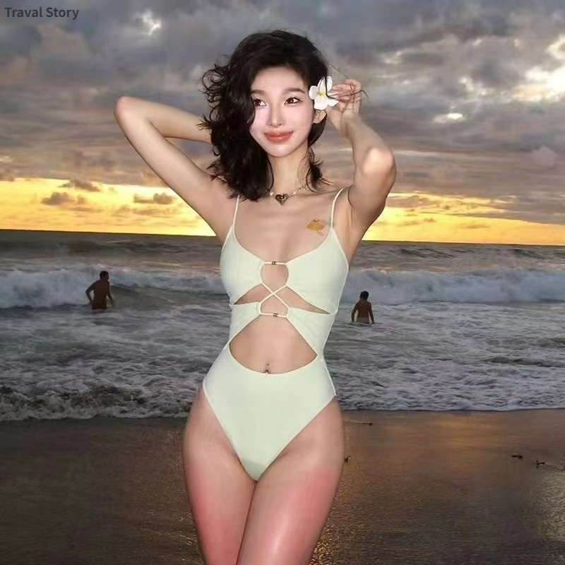 บิกินี่ชิ้นเดียวเซ็กซี่ชุดว่ายน้ำชายหาดย้อนยุคยุโรปและอเมริกา