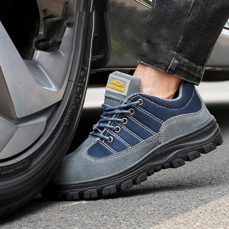 รองเท้าเซฟตี้หัวเหล็ก พื้นเหล็ก work shoes men