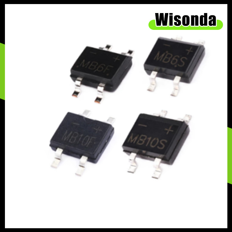 10pcs MB6S MB8S MB10S MB6F MB8F MB10F SOP-4 ไดโอดสะพาน Rectifier SMD SOP4